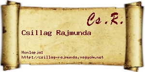 Csillag Rajmunda névjegykártya